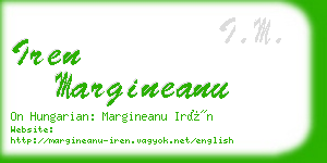 iren margineanu business card